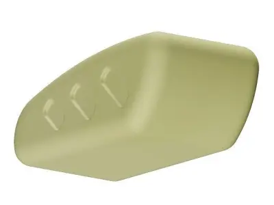 Plastic Bike Fuel Tank 3D model