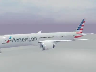 Boeing 787-9 Multi livery pack 7 liveries Low-poly 3D model