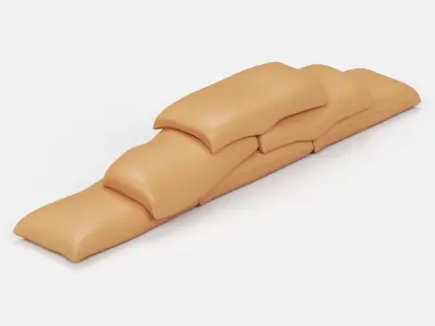 Sand bags Free 3D print model