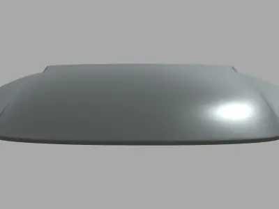 Car Bonnet 08 Low-poly 3D model