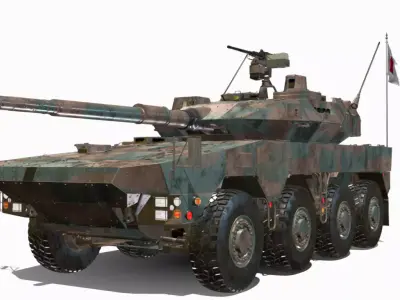TYPE 16 MCV 8X8 Low-poly 3D model