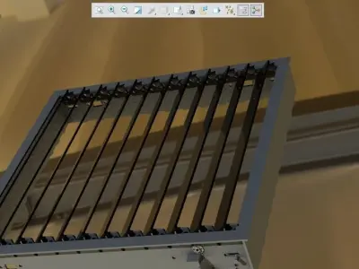 air louver Low-poly 3D model