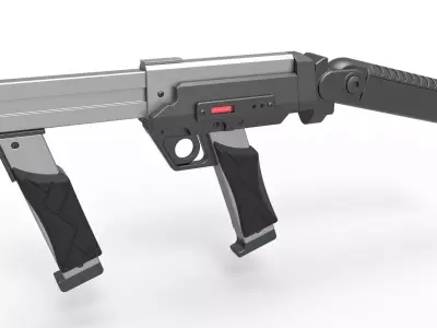 Blaster rifle from the movie Lost in space 1998 3D model