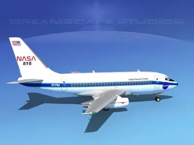 Boeing 737-100 NASA 3D model