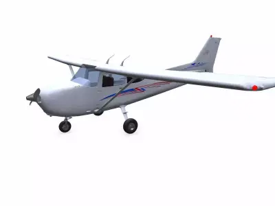 Light Utility Aircraft Low-poly PBR Low-poly 3D model