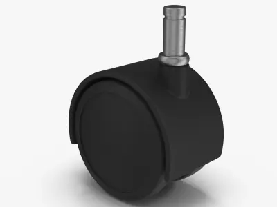 Caster Wheel Low-poly 3D model