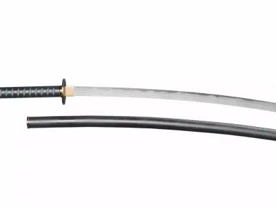 Katana japanese samurai sword Low-poly 3D model