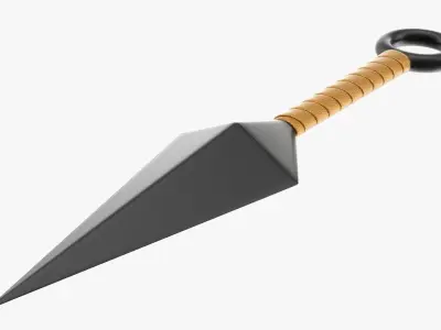 Knife throwing 03 3D model