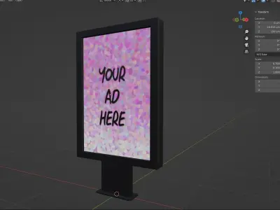 BILLBOARD lcd screen 3D model