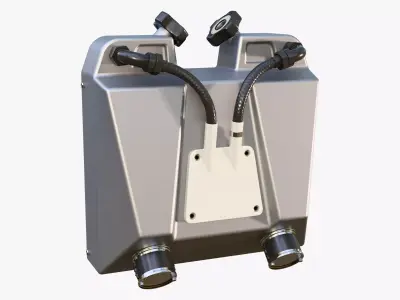 Dual Fuel Container SciFi M1 3D model