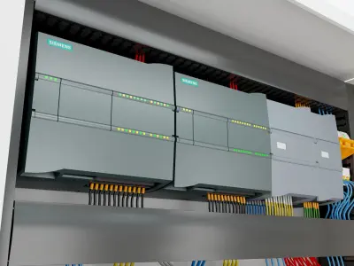 Electric control panel 3D model
