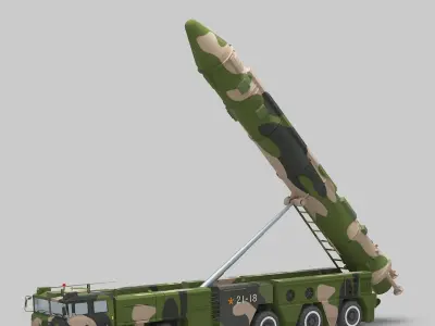Chinese DF-21 Missile 3D model