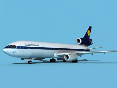 McDonnell Douglas MD-11 Lufthansa 3D model