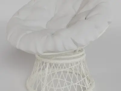 3D Model of a Wicker Armchair - 6 Color Variations Free 3D model