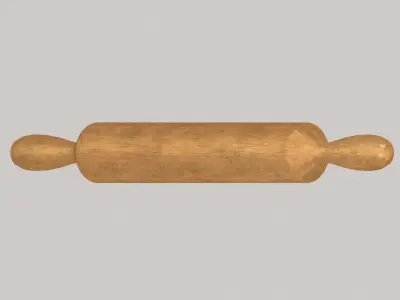 Rolling pin Free low-poly 3D model