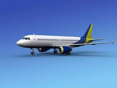 Airbus A320 Charter Aero 3D model