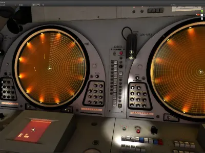 9S467 Soviet radar post Low-poly 3D model