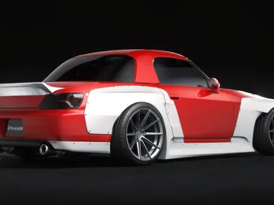 s2000 Pandem Bodykit 3D model