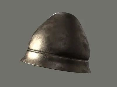 Pilos helmet - Greek Helmet Low-poly 3D model