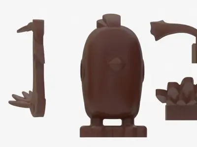 detailed lego bird 3D model