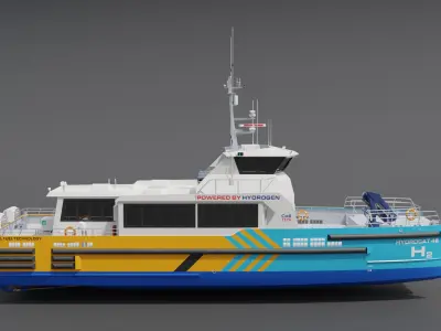 Offshore Supply Vessel 3D model buy