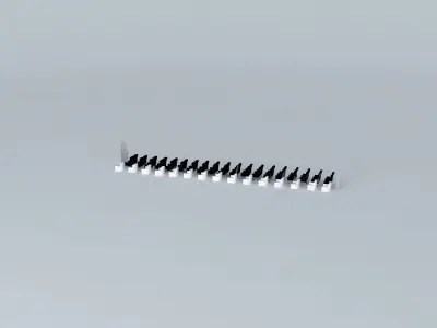 Bombardier CRJ-705 Interior Free 3D model