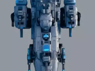 X-7R Heavy Assault Spaceship 3D model