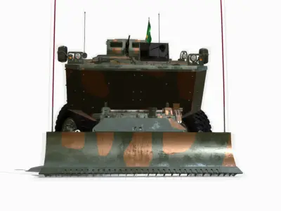 VBE ENG 6X6 IVECO GUARANI Low-poly 3D model