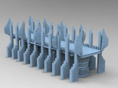 Wizards observation Cathedral Bridge 2 3D model