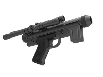 Blaster pistol SE-14C from the movie Star Wars A New Hope 3D model