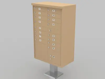 Mailbox 3D model 5