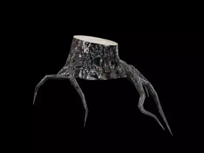 Dead Tree Low-poly 3D model