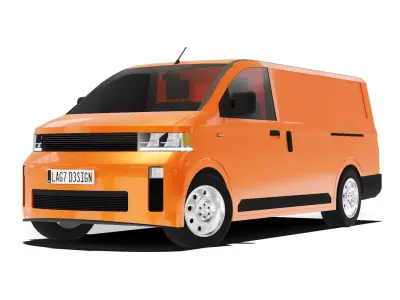 Cargo Van Low-poly 3D model purchase