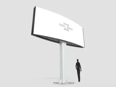 Billboard M4 Low-poly 3D model
