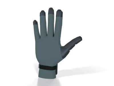 Sci-Fi Surgical Glove Low-poly 3D model