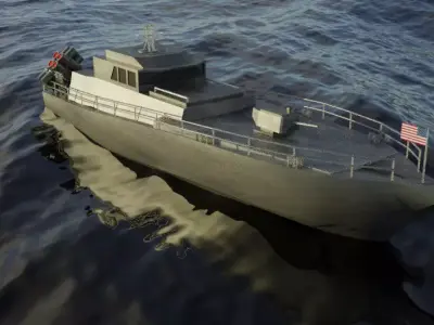 Military Patrol Boat 3D model