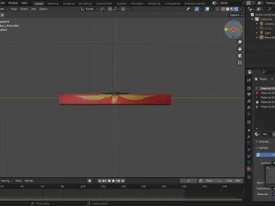 roman shield Free low-poly 3D model