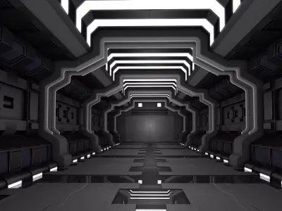 Sci Fi Corridor Room 3D model order