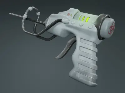Syringe Low-poly 3D model