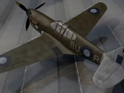 Curtiss Kittyhawk - RAAF 3D model
