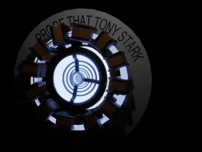 ArcReactor avengers iron man logo 3D model