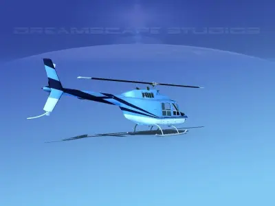 Bell 206 Jet Ranger V09 3D model