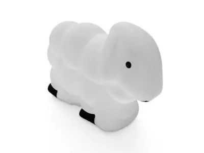 Minimalistic cute little Lamb 3D model