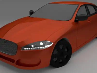 Jaguar XJ Free 3D model