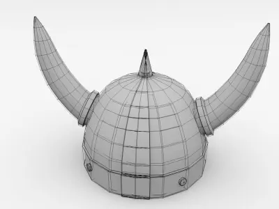 Viking Helmet 3D model