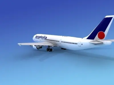 Airbus A-300 Air Anatolia 3D model