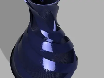 Flower vase 01 Free 3D print model