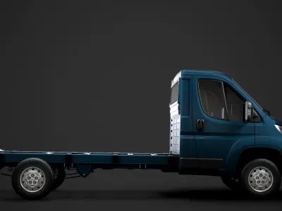 Citroen Jumper Chassis Truck Single Cab 3800WB 2020 3D model