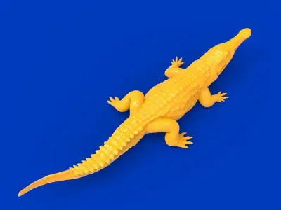 Fierce crocodile 3D print model