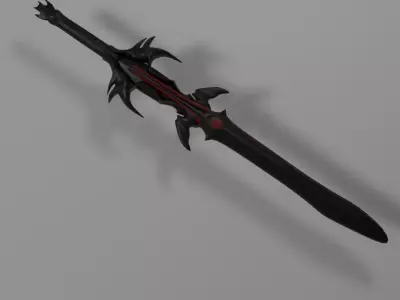 Dragon Blood Sword Free low-poly 3D model